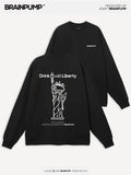 Drink with Liberty LS T-shirt — Black