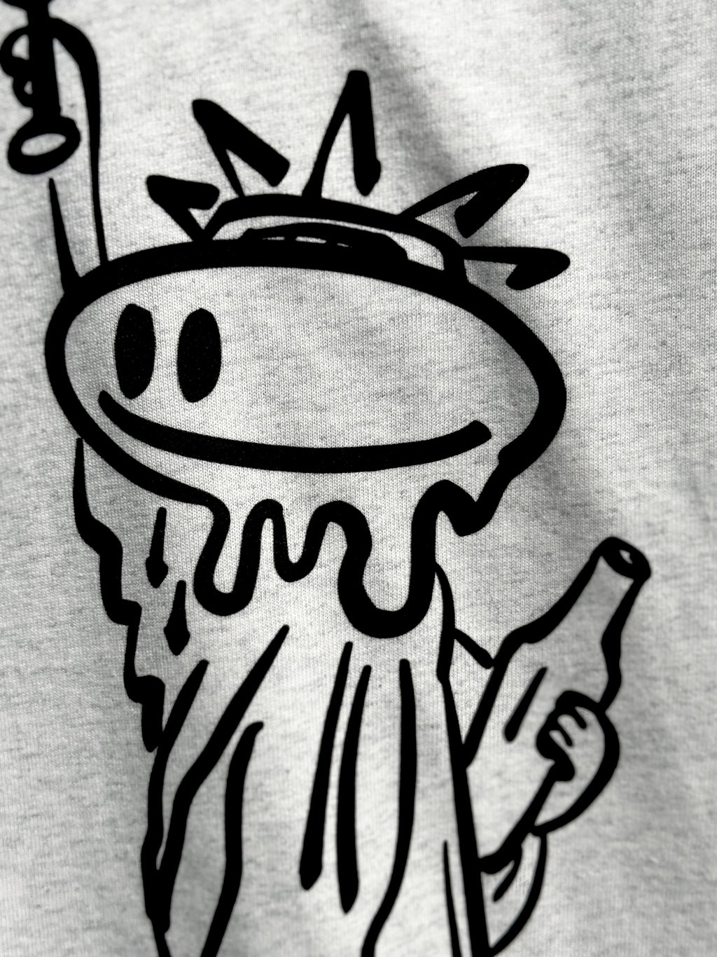 Drink with Liberty LS T-shirt — Grey