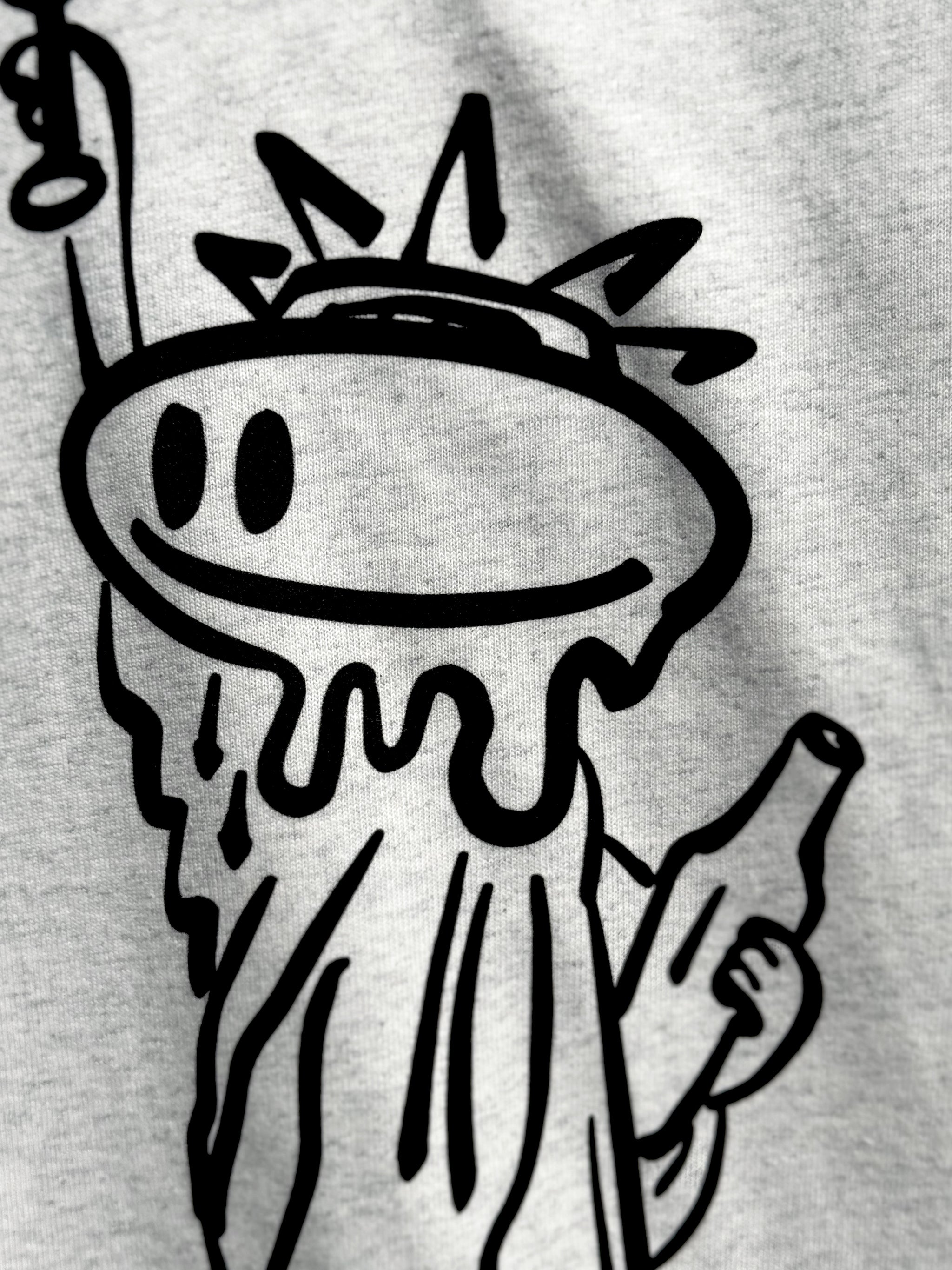Drink with Liberty LS T-shirt — Grey
