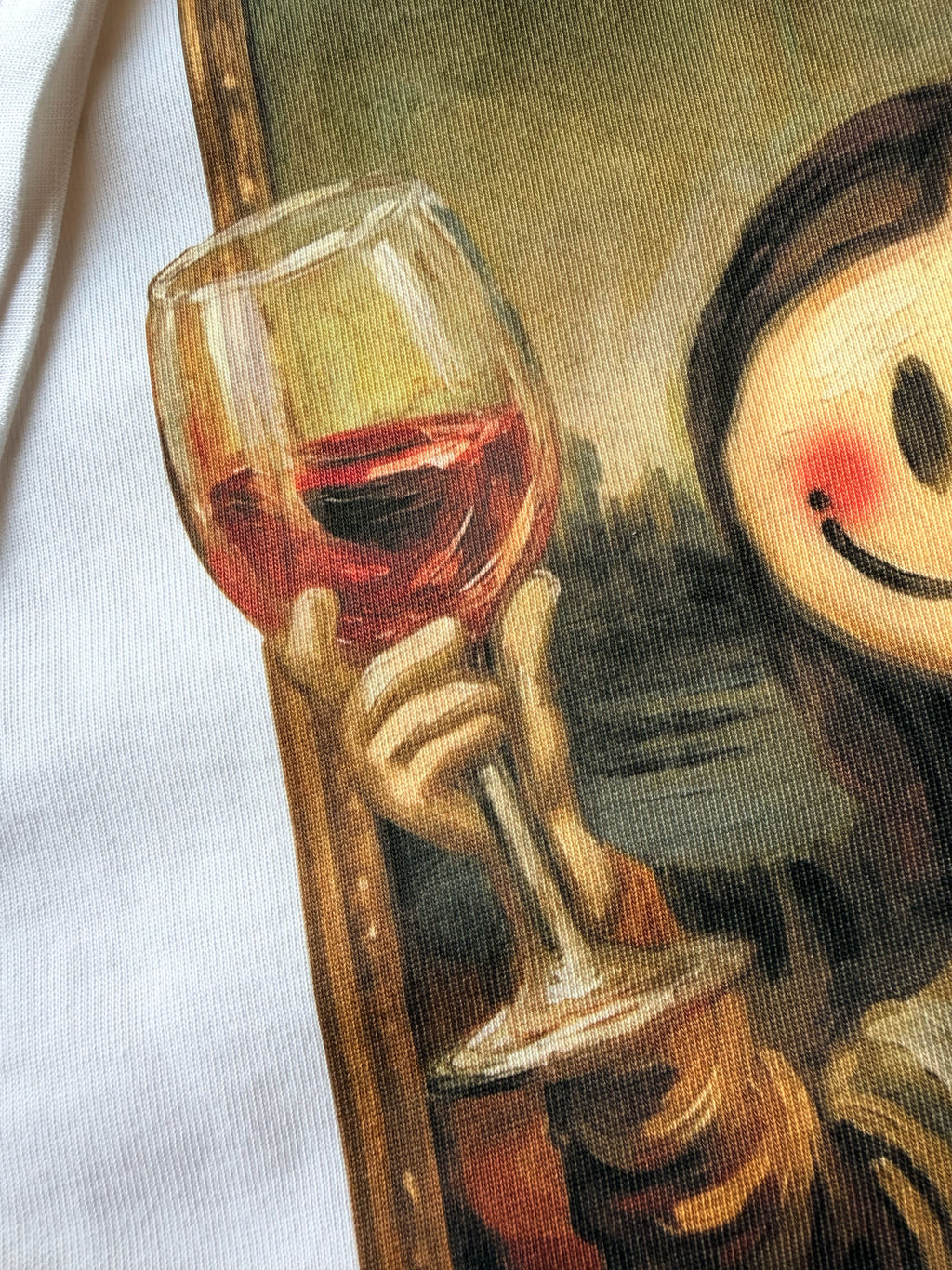 Drink with MonaLisa T-shirt — White